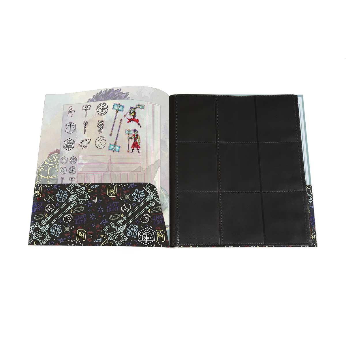 Critical Role Bells Hells Ashton Greymoore RPG Folio with Stickers for Dungeons & Dragons | Ultra PRO International