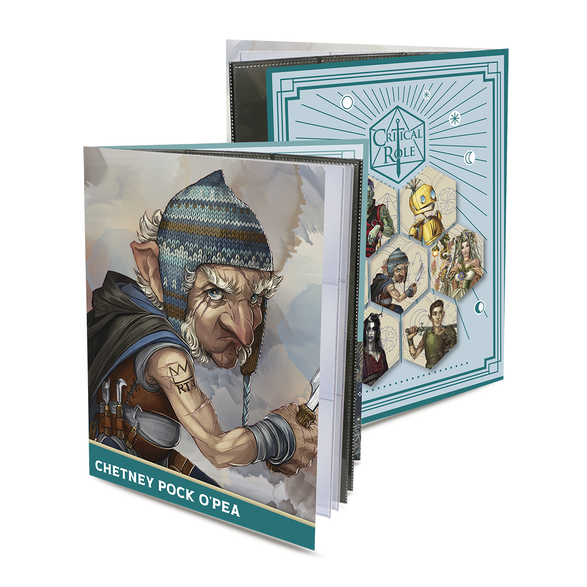 Critical Role Bells Hells Chetney Pock O'Peafrom RPG Folio with Stickers for Dungeons & Dragons | Ultra PRO International