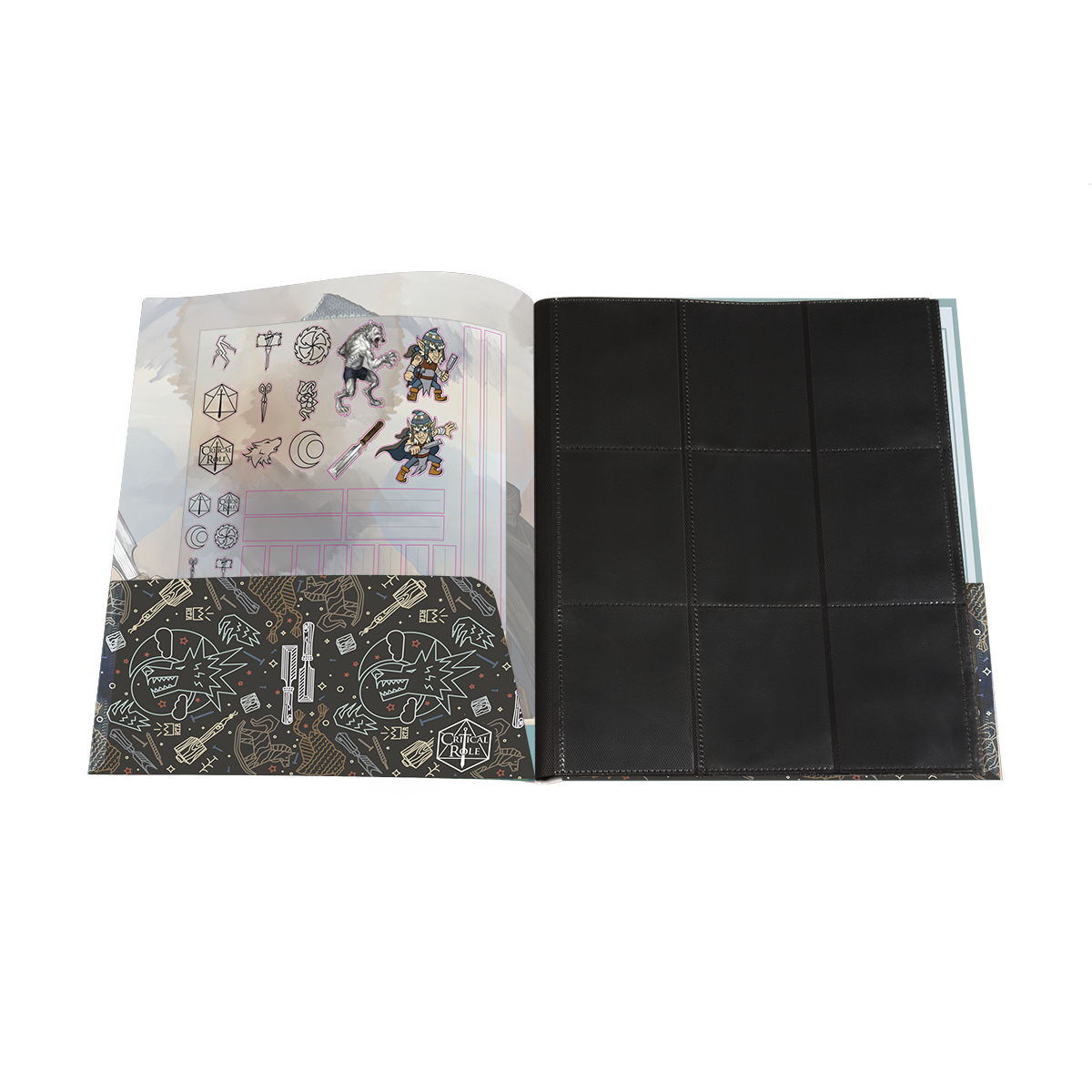 Critical Role Bells Hells Chetney Pock O'Peafrom RPG Folio with Stickers for Dungeons & Dragons | Ultra PRO International