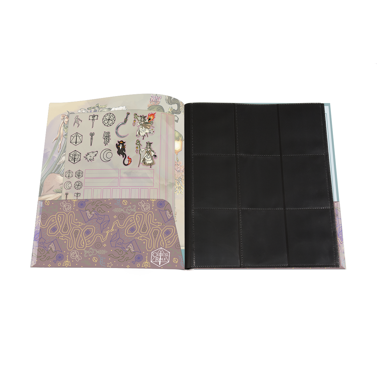 Critical Role Bells Hells Fearne Calloway RPG Folio with Stickers for Dungeons & Dragons | Ultra PRO International