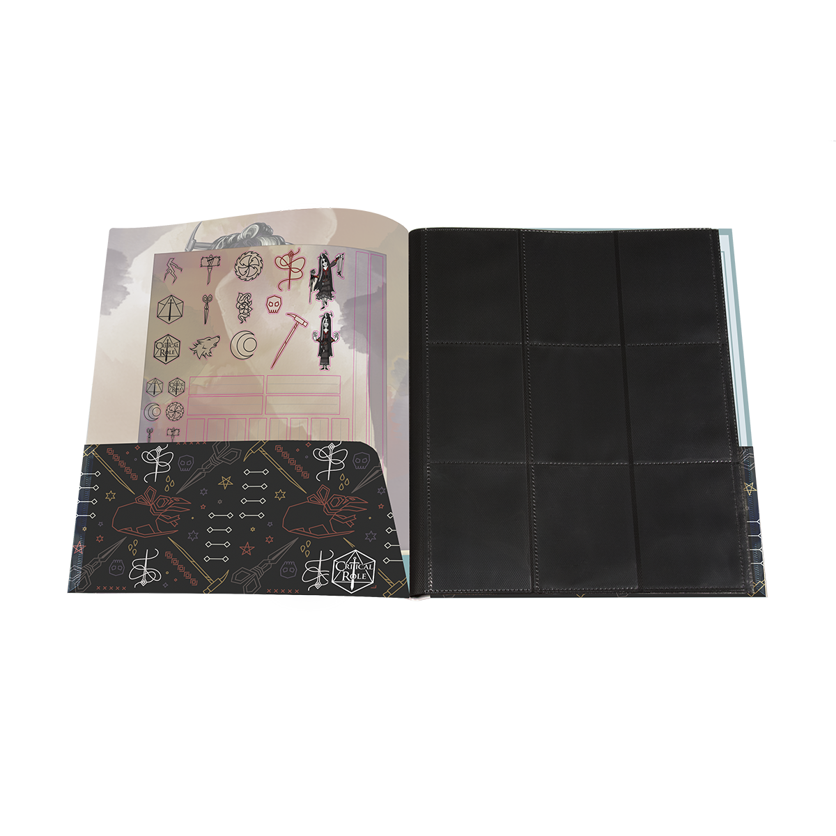 Critical Role Bells Hells Laudna RPG Folio with Stickers for Dungeons & Dragons | Ultra PRO International