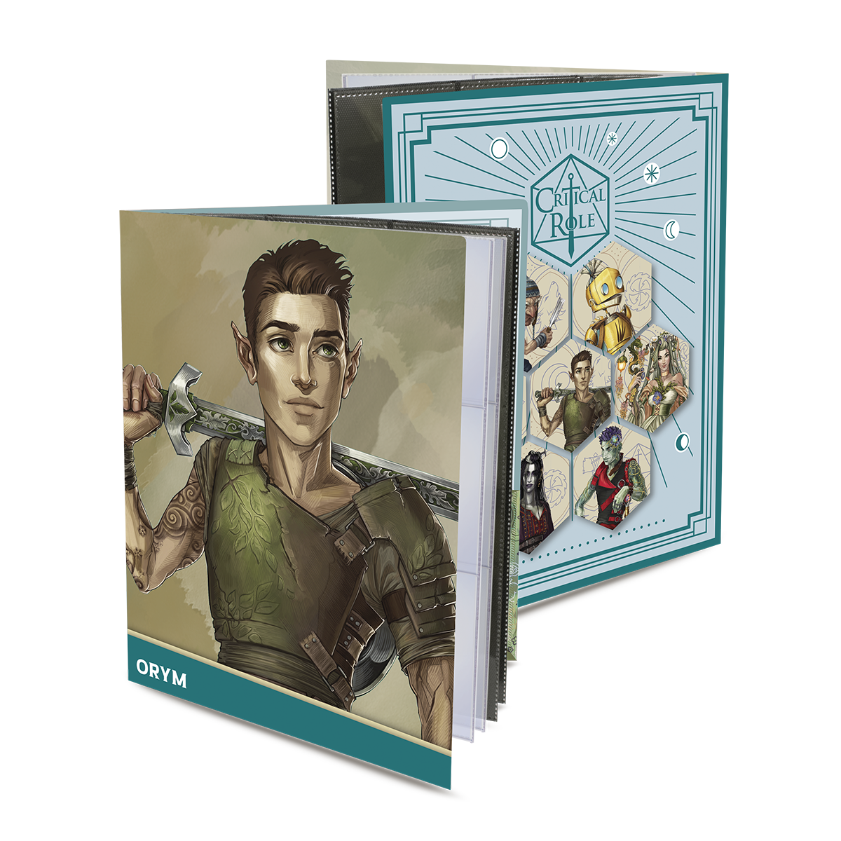 Critical Role Bells Hells Orym of the Air Ashari RPG Folio with Stickers for Dungeons & Dragons | Ultra PRO International