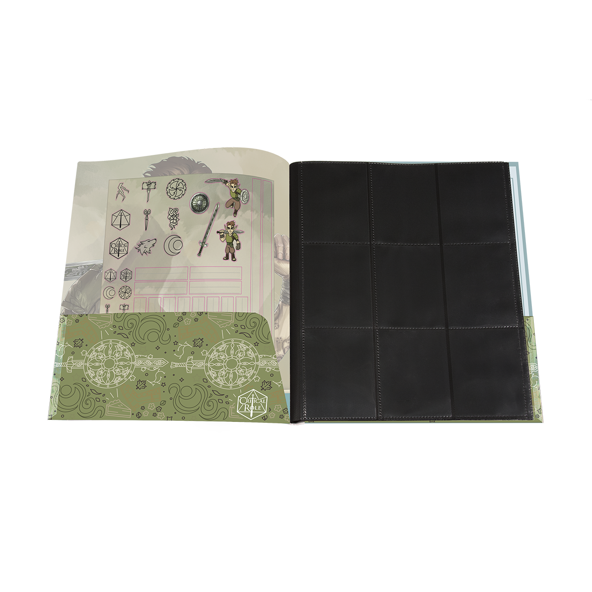 Critical Role Bells Hells Orym of the Air Ashari RPG Folio with Stickers for Dungeons & Dragons | Ultra PRO International