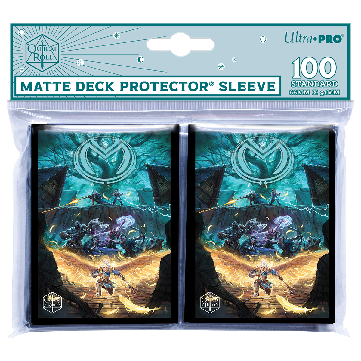 Critical Role Bells Hells Vox Machina Art Standard Deck Protector Sleeves (100ct) for Dungeons & Dragons | Ultra PRO International