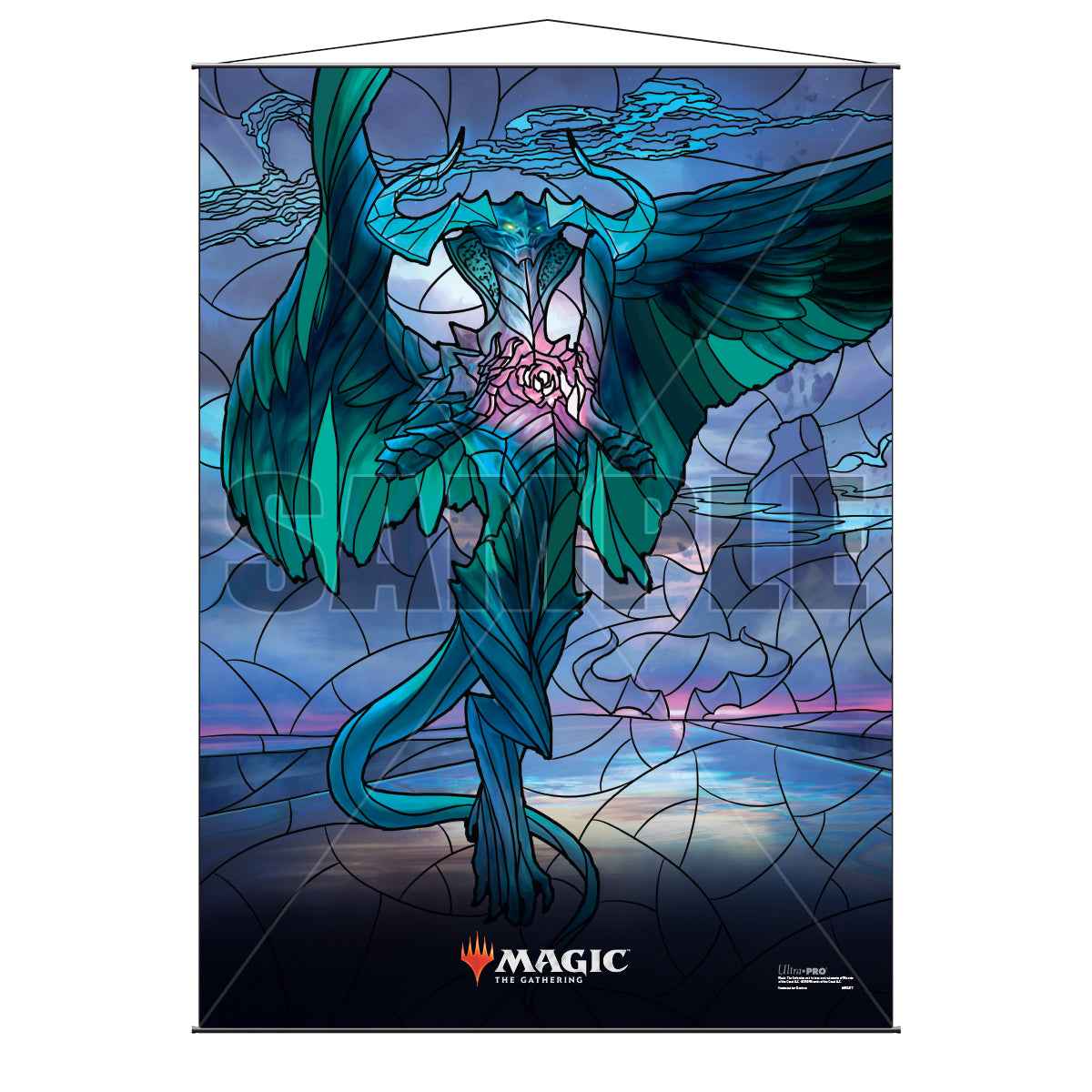 War of the Spark (WAR) Stained Glass Planeswalkers Ugin Wall Scroll for Magic: The Gathering
