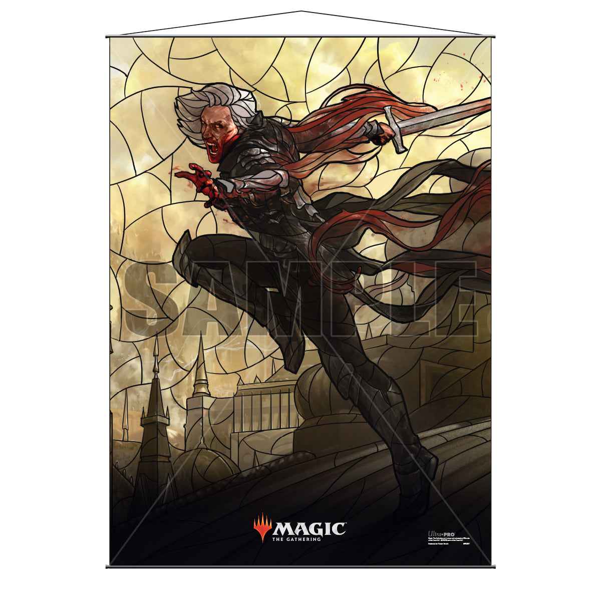 War of the Spark (WAR) Stained Glass Planeswalkers Sorin Wall Scroll for Magic: The Gathering