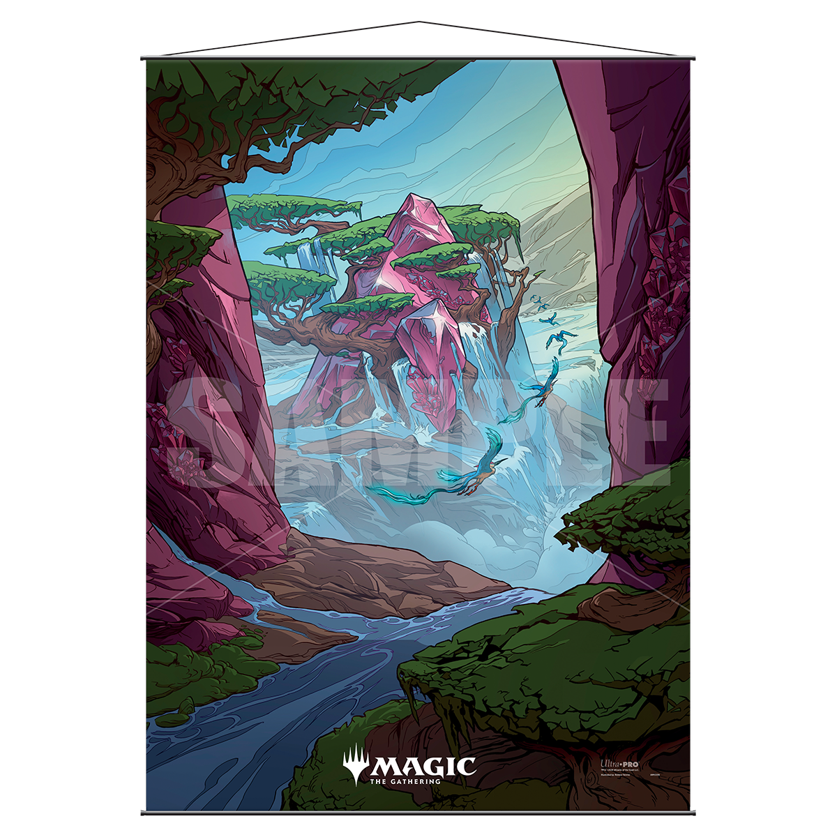 Ikoria: Lair of Behemoths Ketria Triome Wall Scroll for Magic: The Gathering | Ultra PRO International