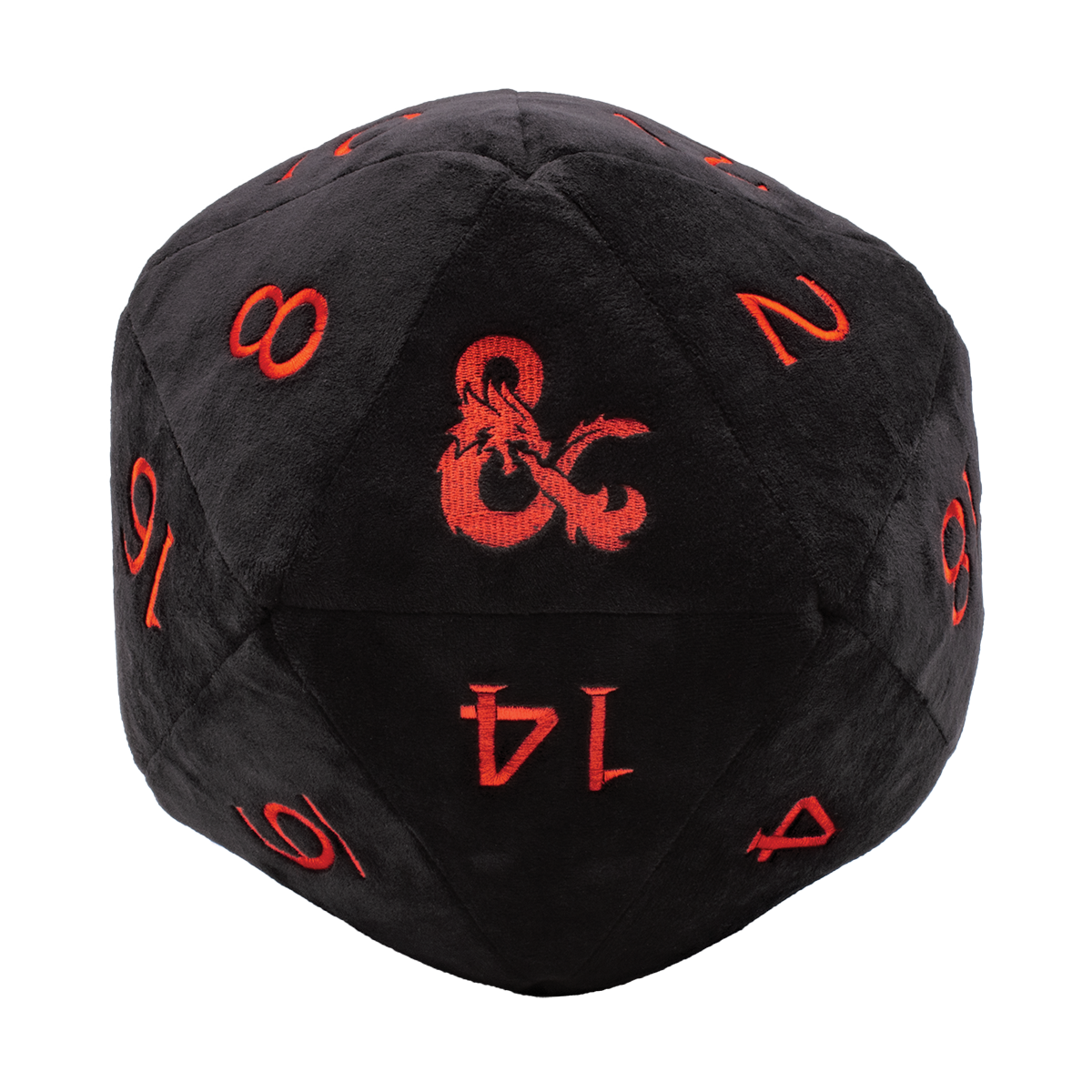 Jumbo Black D20 Novelty Dice Plush for Dungeons & Dragons | Ultra PRO International