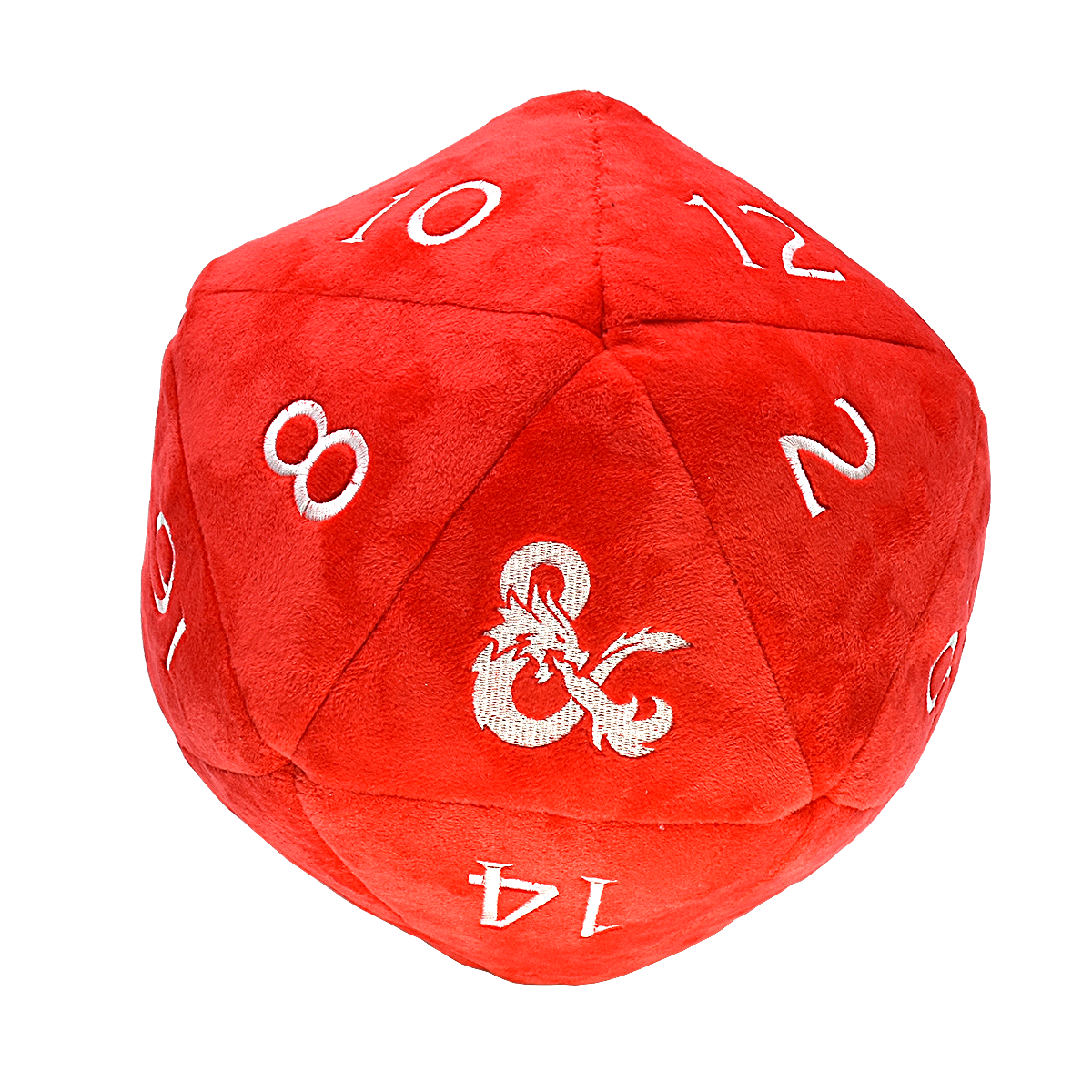 Jumbo Red and White D20 Novelty Dice Plush for Dungeons & Dragons | Ultra PRO International