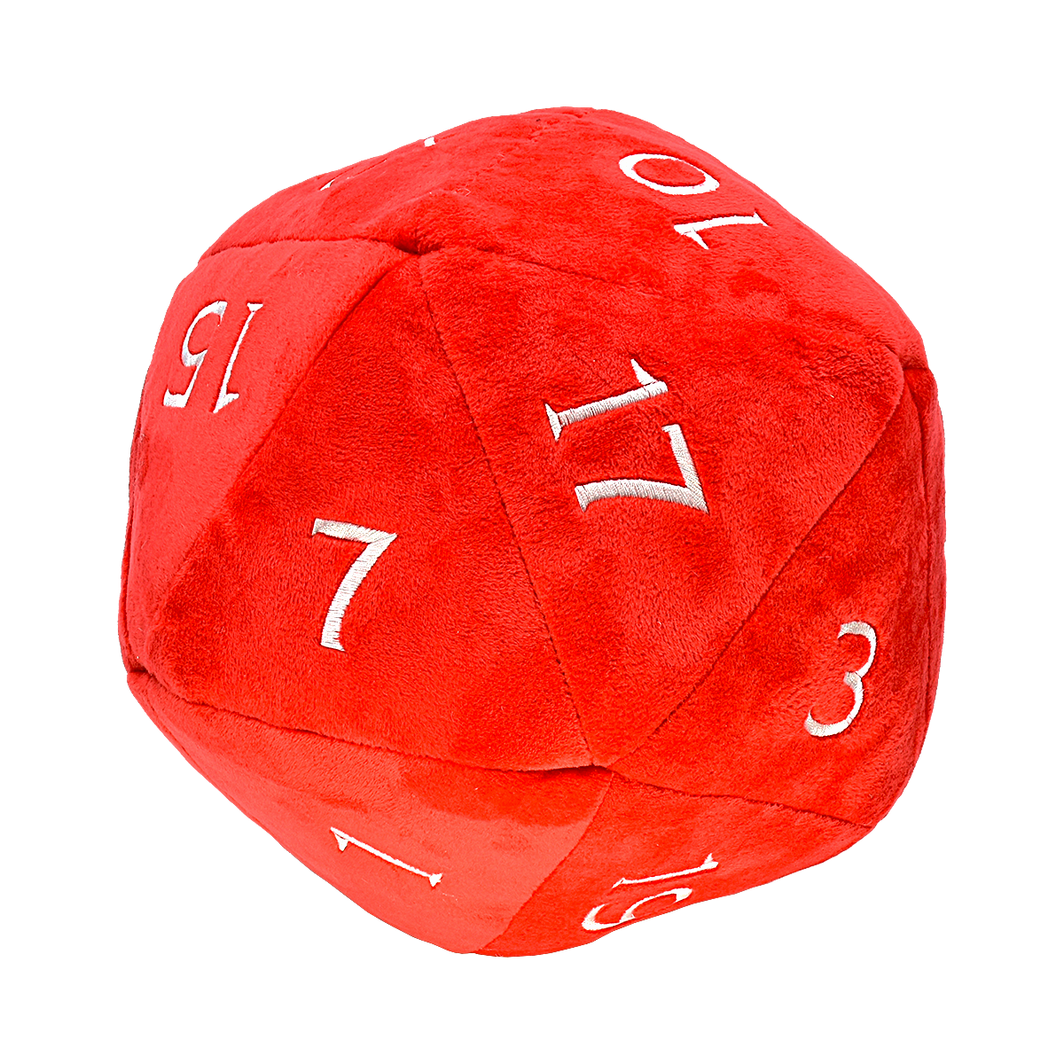 Jumbo Red and White D20 Novelty Dice Plush for Dungeons & Dragons | Ultra PRO International