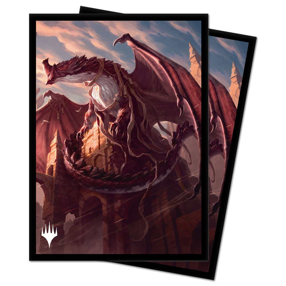 mtg strixhaven card sleeves Strixhaven Velomachus Lorehold Standard Deck Protector Sleeves (100ct) for Magic:  The Gathering