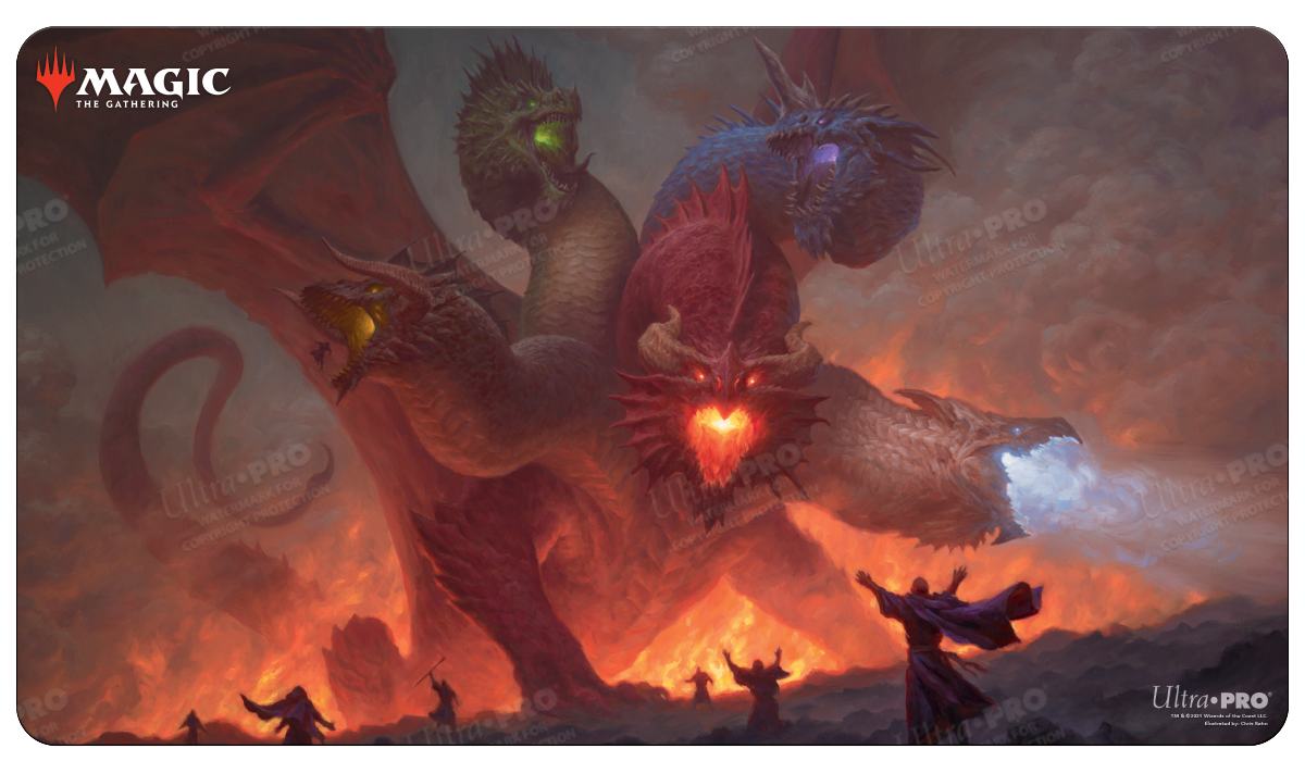 Adventures in the Forgotten Realms Tiamat Standard Gaming Playmat for Magic: The Gathering | Ultra PRO International Adventures in the Forgotten Realms Tiamat Standard Gaming Playmat for Magic: The Gathering | Ultra PRO International
