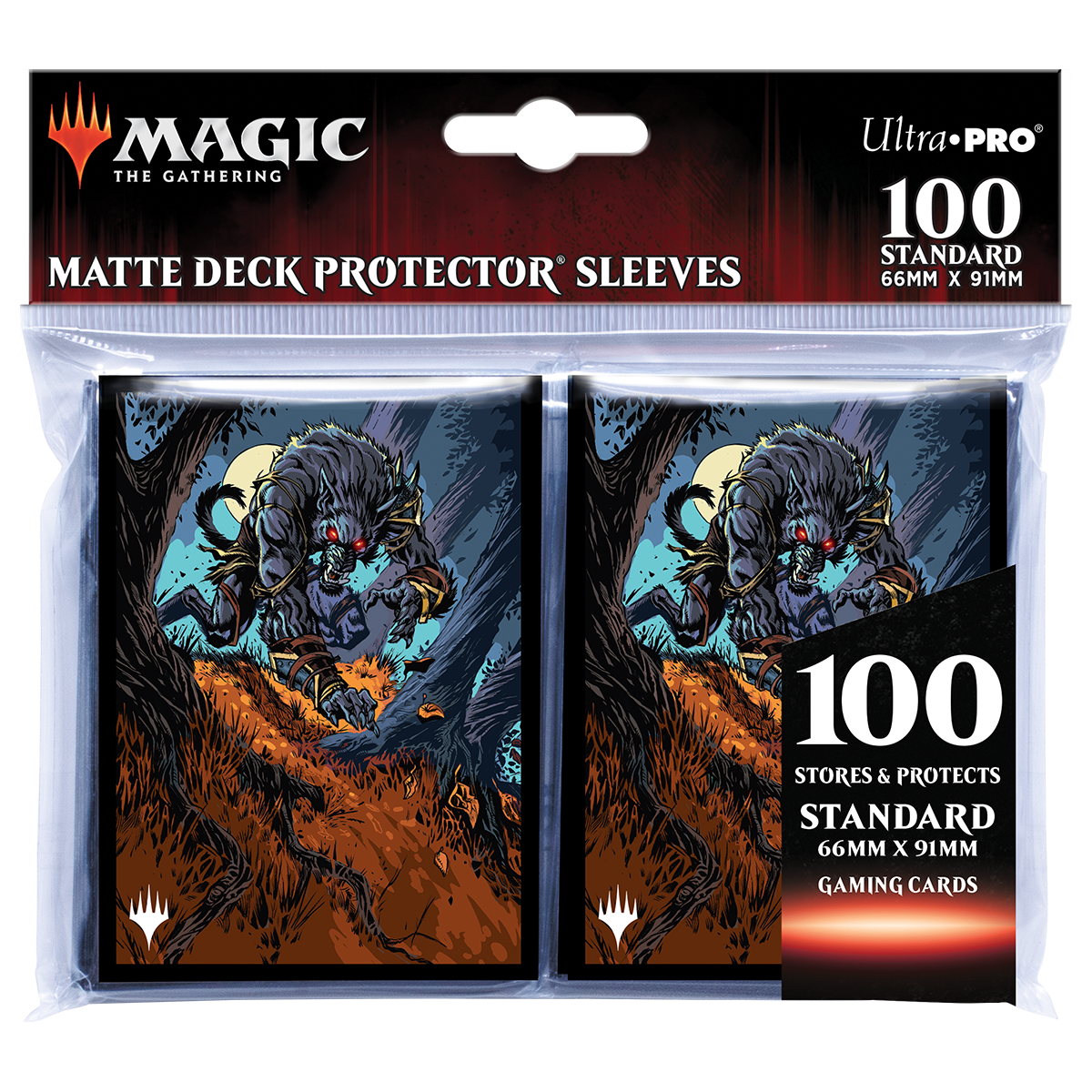 Innistrad: Midnight Hunt Moonrager Standard Deck Protector Sleeves (100ct) for Magic: The Gathering | Ultra PRO International