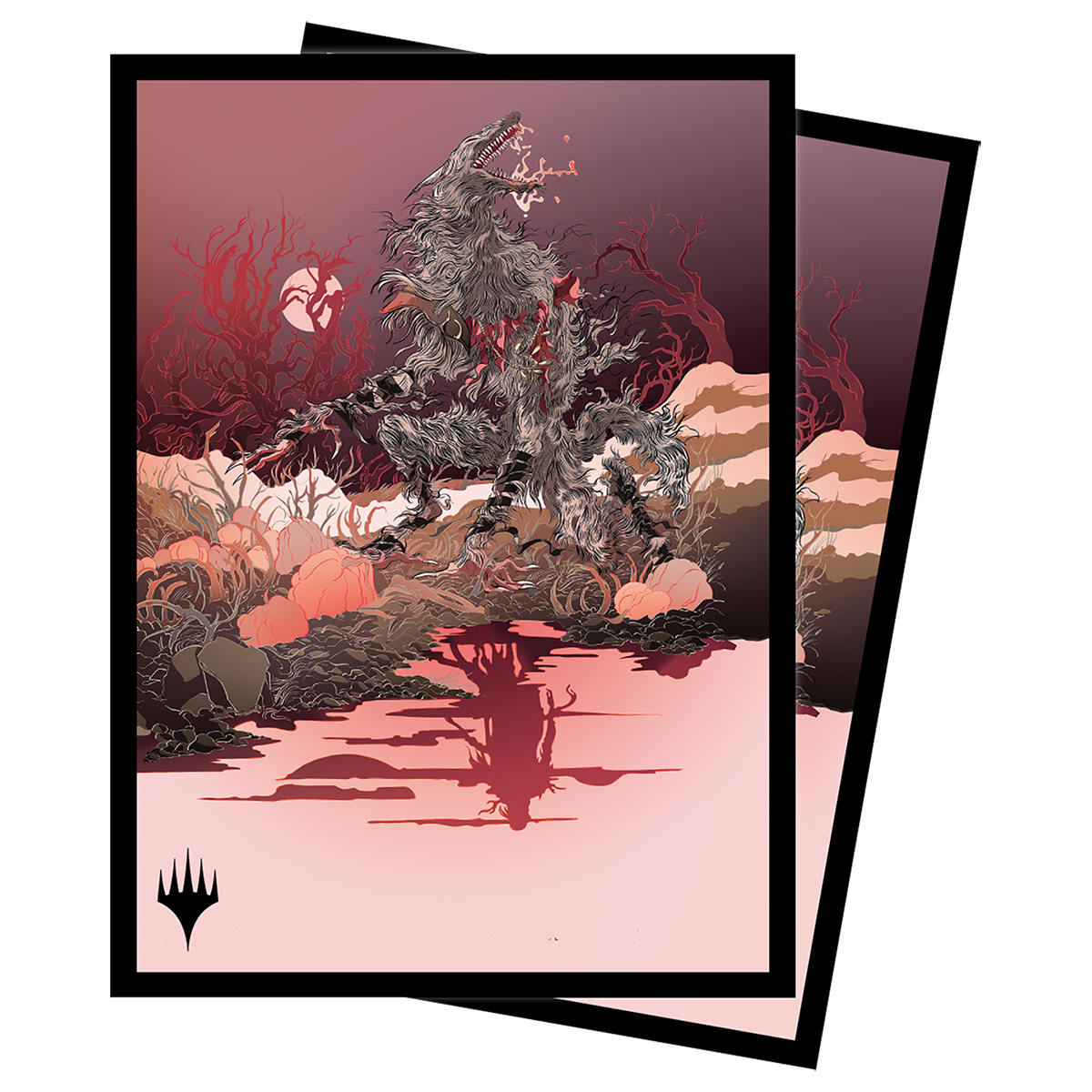 Innistrad: Midnight Hunt Arlinn Clawing Back Standard Deck Protector Sleeves (100ct) for Magic: The Gathering | Ultra PRO International