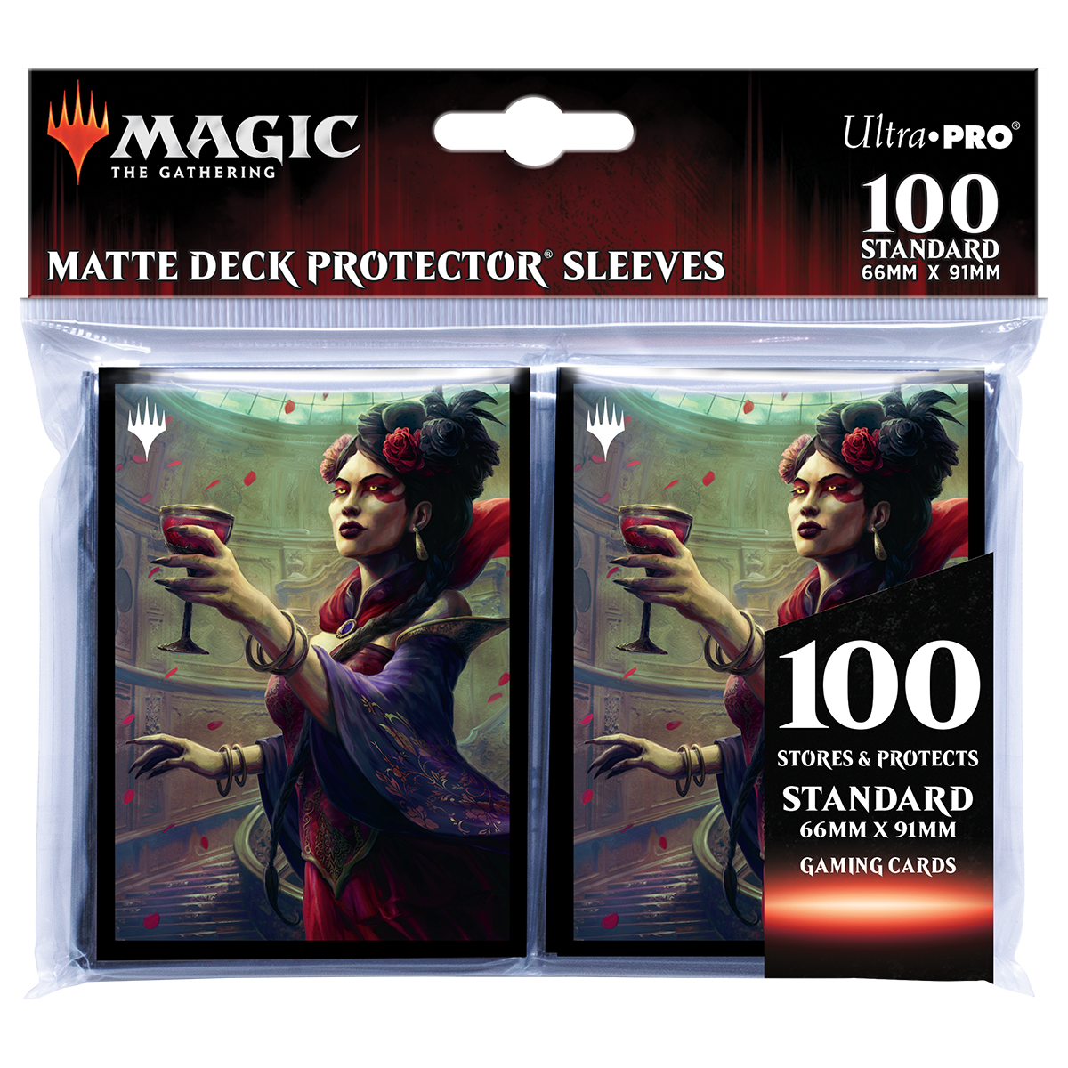 Innistrad: Crimson Vow Henrika, Infernal Seer Standard Deck Protector Sleeves (100ct) for Magic: The Gathering| Ultra PRO International