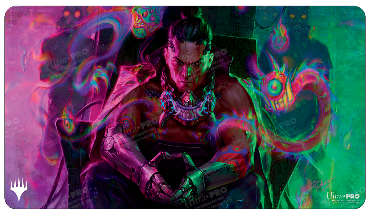 Kamigawa Neon Dynasty Satoru Umezawa Standard Gaming Playmat for Magic: The Gathering | Ultra PRO International