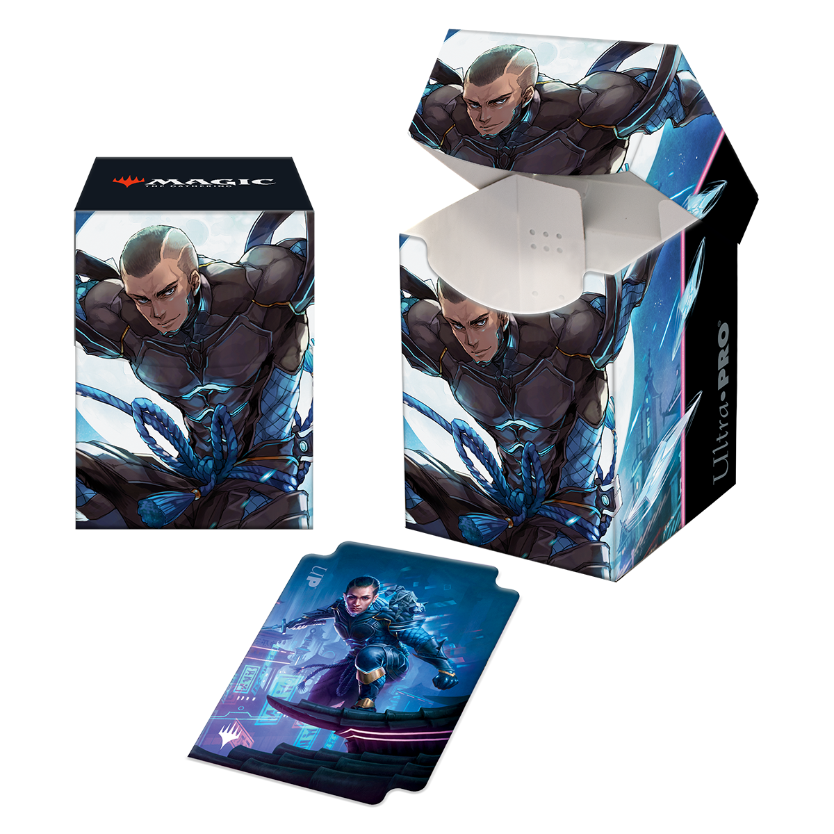 Kamigawa Neon Dynasty Kaito Shizuki 100+ Deck Box for Magic: The Gathering | Ultra PRO International