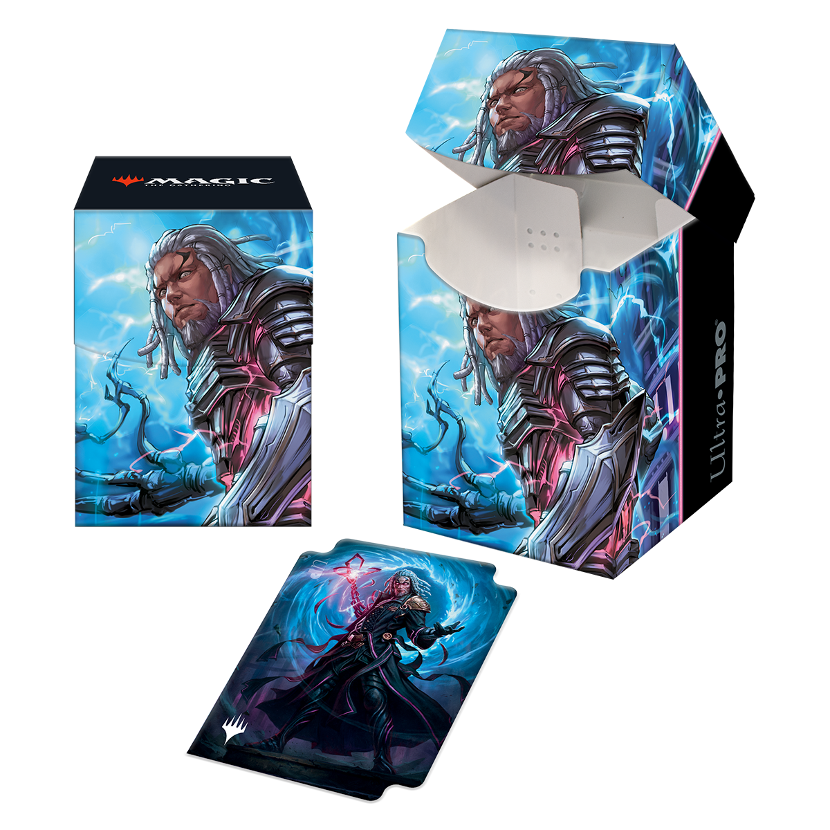 Kamigawa Neon Dynasty Tezzeret, Betrayer of Flesh 100+ Deck Box for Magic: The Gathering | Ultra PRO International