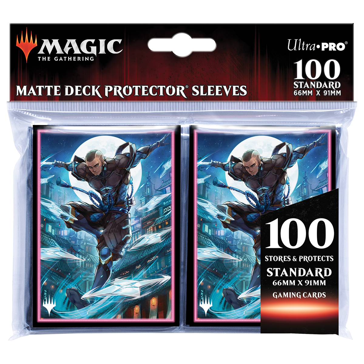 Kamigawa Neon Dynasty Kaito Shizuki Standard Deck Protector Sleeves (100ct) for Magic: The Gathering | Ultra PRO International