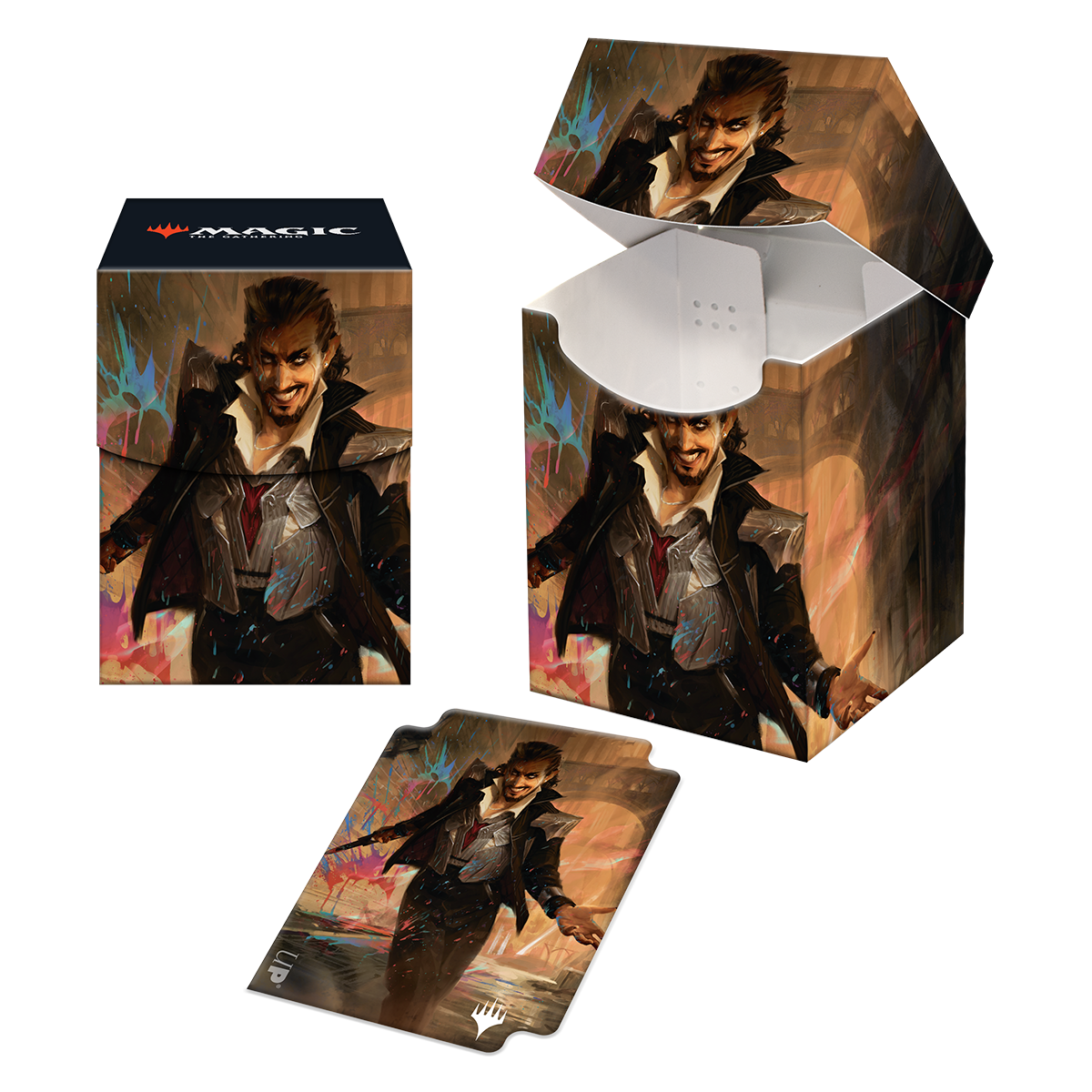 Streets of New Capenna Anhelo the Deacon Commander 100+ Deck Box for Magic: The Gathering | Ultra PRO International