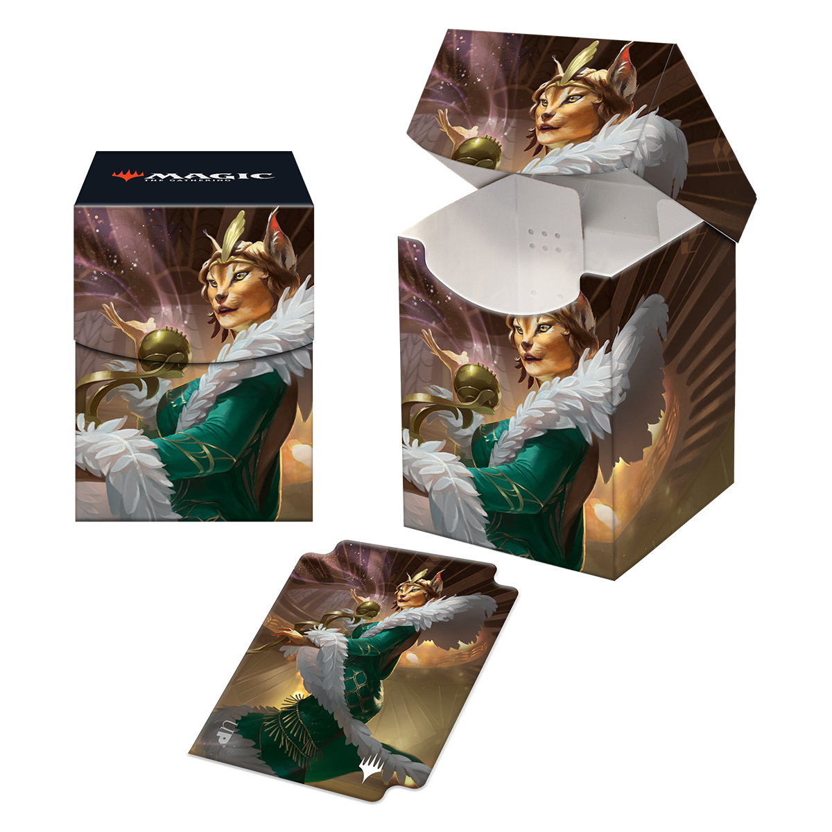 Streets of New Capenna Kitt Kanto, Mayhem Diva Commander 100+ Deck Box for Magic: The Gathering | Ultra PRO International