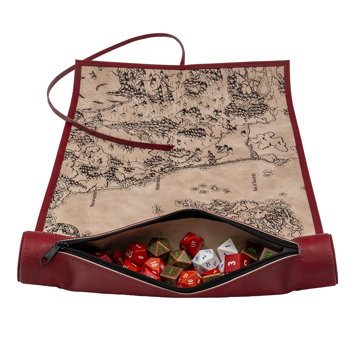 Sword Coast Dice Scroll Map for Dungeons & Dragons | Ultra PRO International