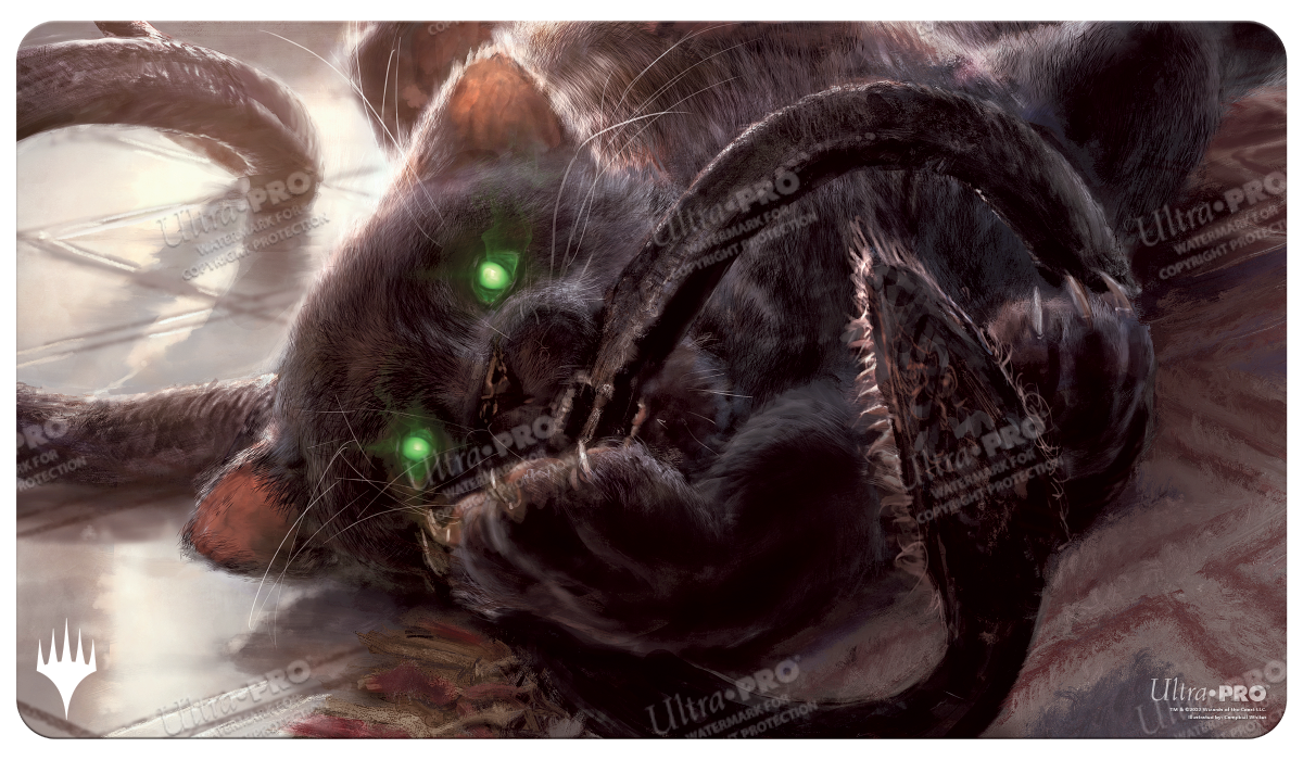 Commander Legends: Battle for Baldur's Gate Displacer Kitten Standard Gaming Playmat for Magic: The Gathering | Ultra PRO International