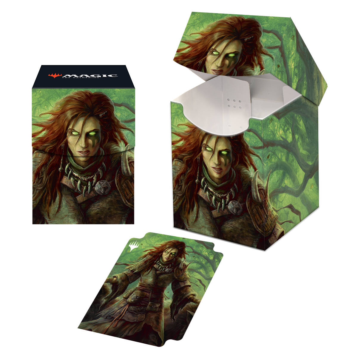 Commander Legends: Battle for Baldur's Gate Faldorn, Dread Wolf Herald 100+ Deck Box for Magic: The Gathering | Ultra PRO International