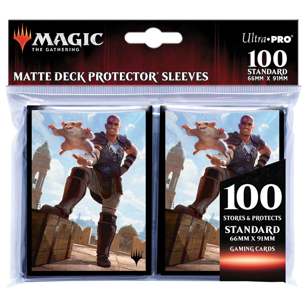 Commander Legends: Battle for Baldur's Gate Minsc & Boo, Timeless Heroes Standard Deck Protector Sleeves (100ct) for Magic: The Gathering | Ultra PRO International
