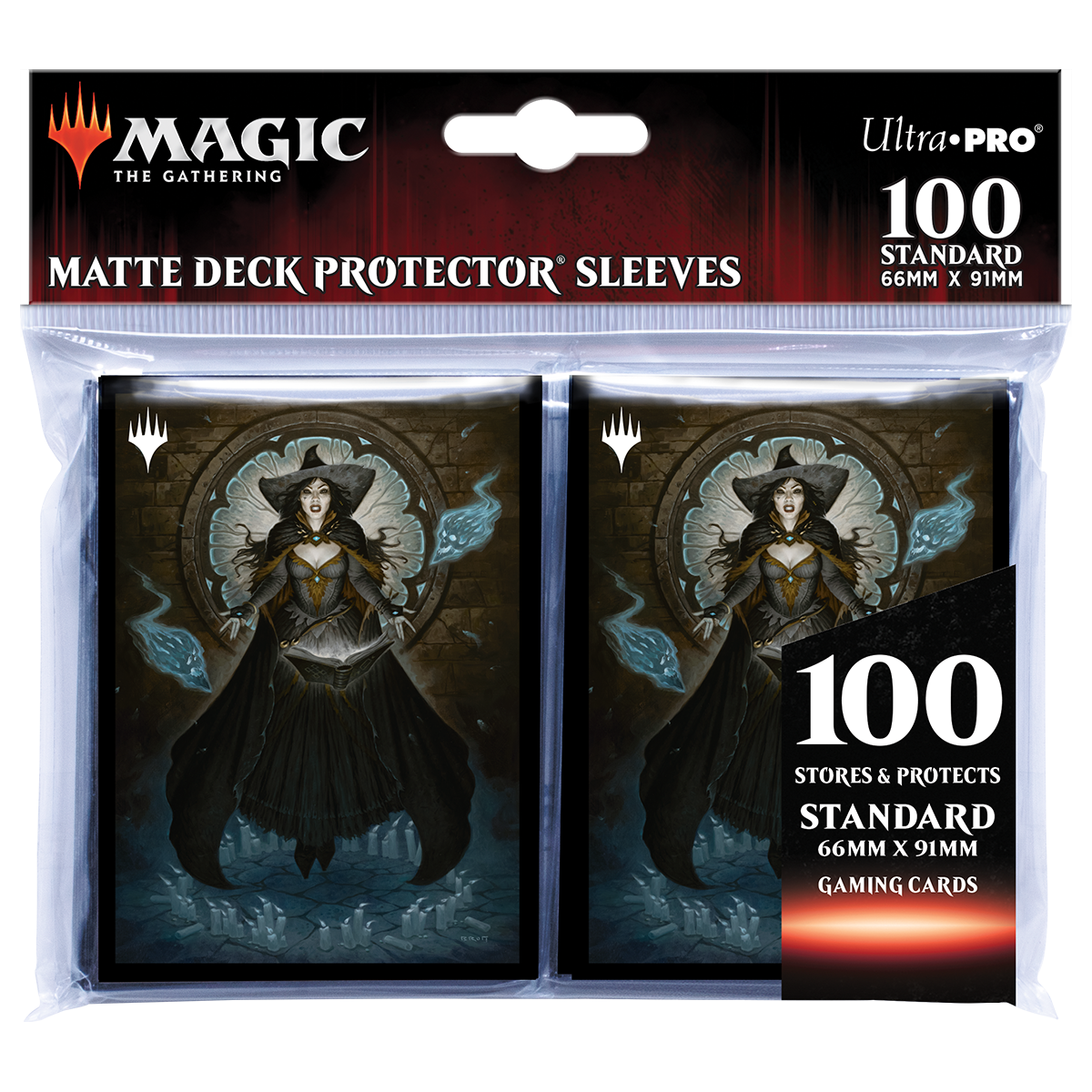 Commander Legends: Battle for Baldur's Gate Tasha, the Witch Queen Standard Deck Protector Sleeves (100ct) for Magic: The Gathering | Ultra PRO International