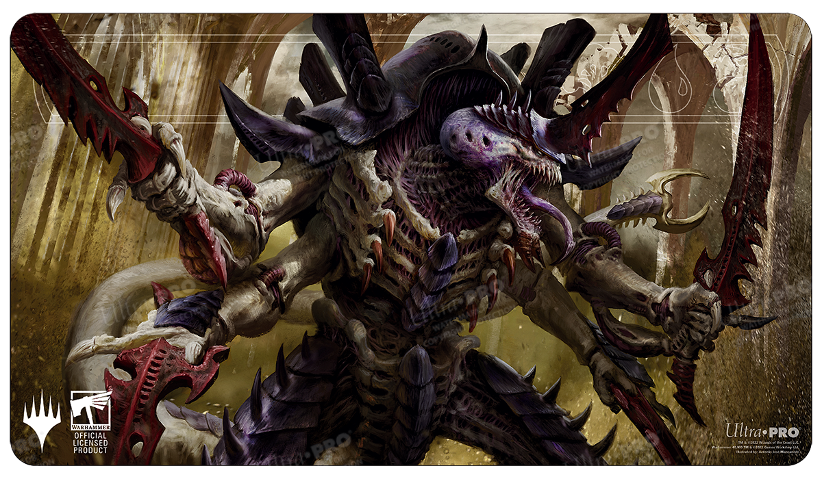 mtg swarmlord commander deck Warhammer 40K Commander The Swarmlord Standard Gaming Playmat for Magic: The Gathering