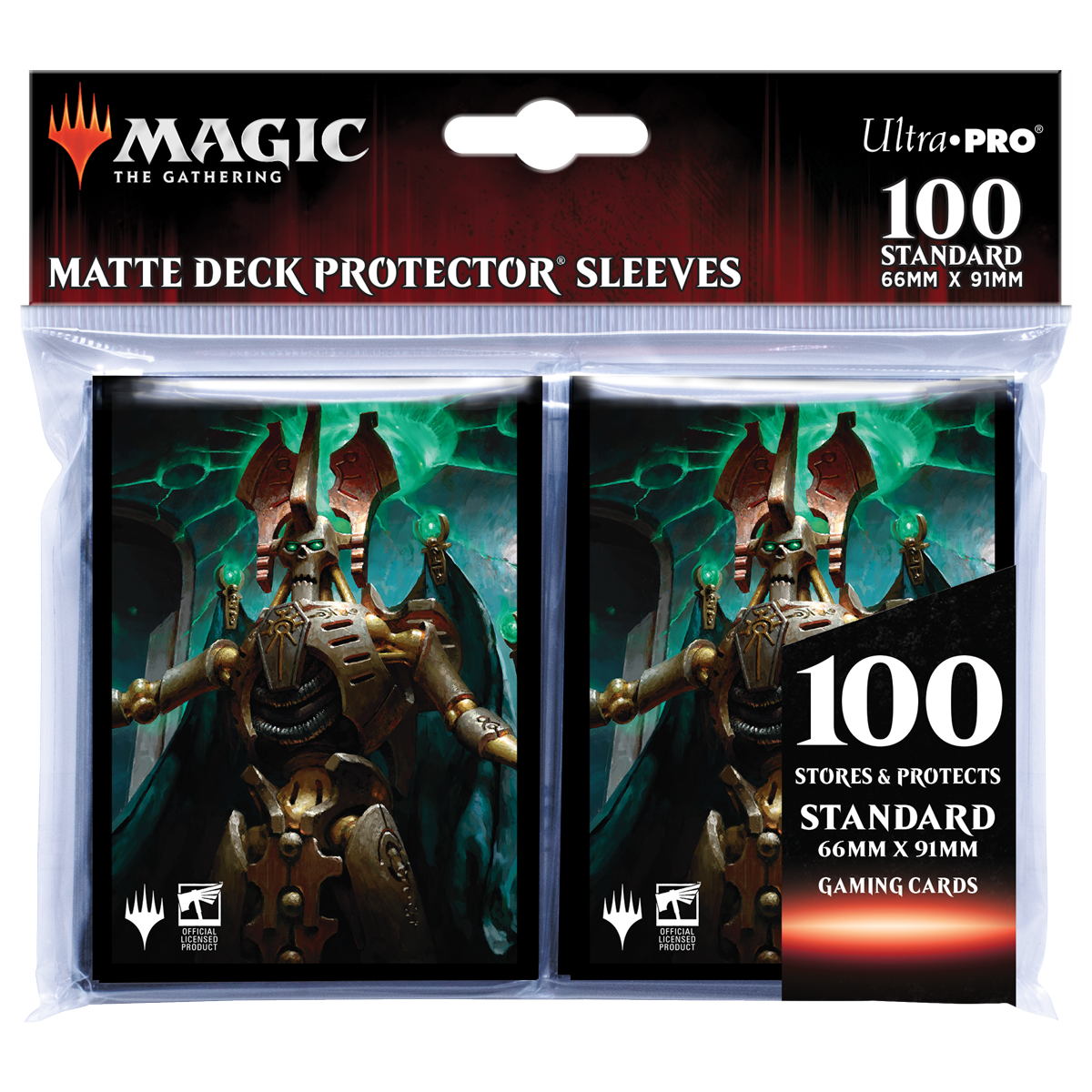 Warhammer 40K Commander Szarekh, the Silent King Standard Deck Protector Sleeves (100ct) for Magic: The Gathering Package | Ultra PRO International