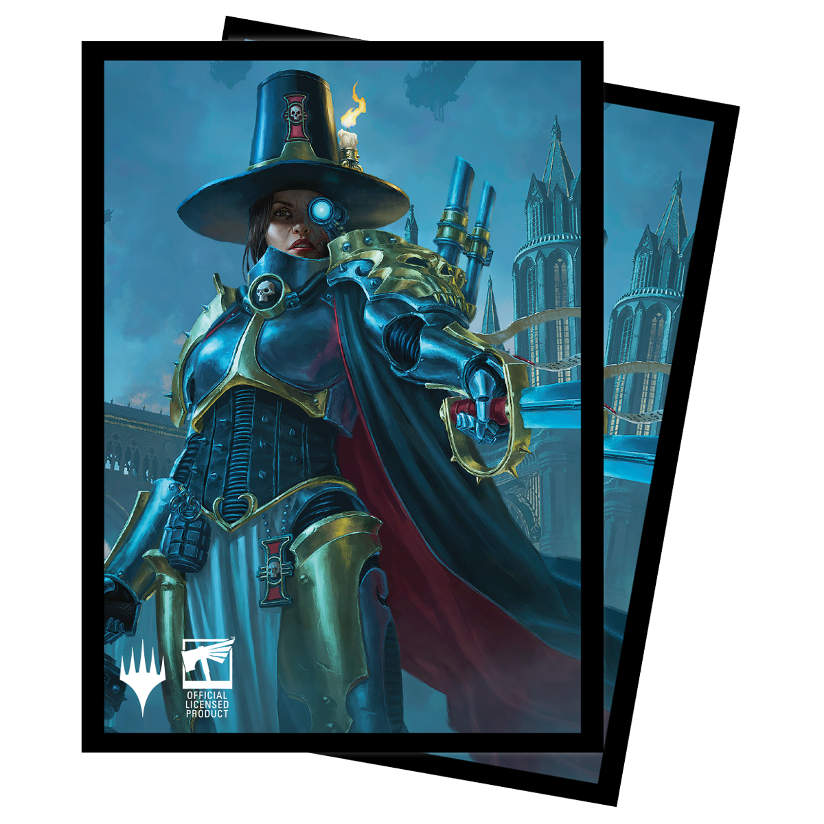 Warhammer 40K Commander Inquisitor Greyfax Standard Deck Protector Sleeves (100ct) for Magic: The Gathering | Ultra PRO International