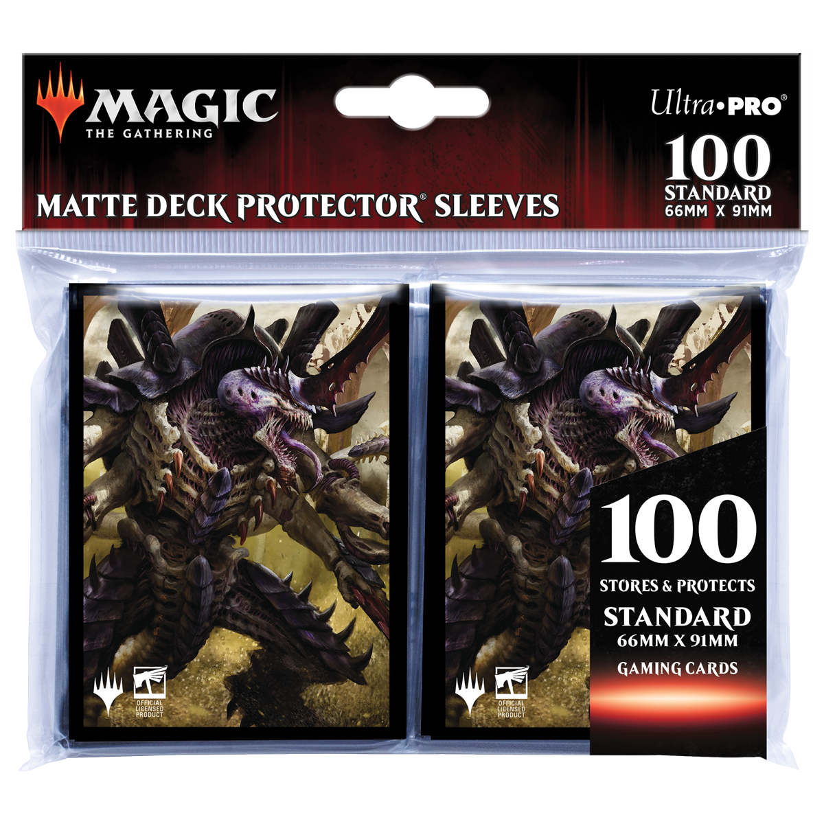 Warhammer 40K Commander The Swarmlord Standard Deck Protector Sleeves (100ct) for Magic: The Gathering | Ultra PRO International