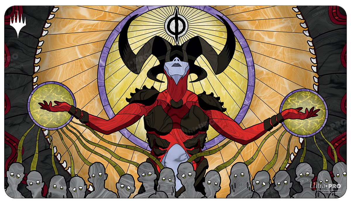 mtg プレイマット ultra pro ウルトラプロ シェオルドレッド Dominaria United Sheoldred, the Apocalypse Standard Gaming Playmat