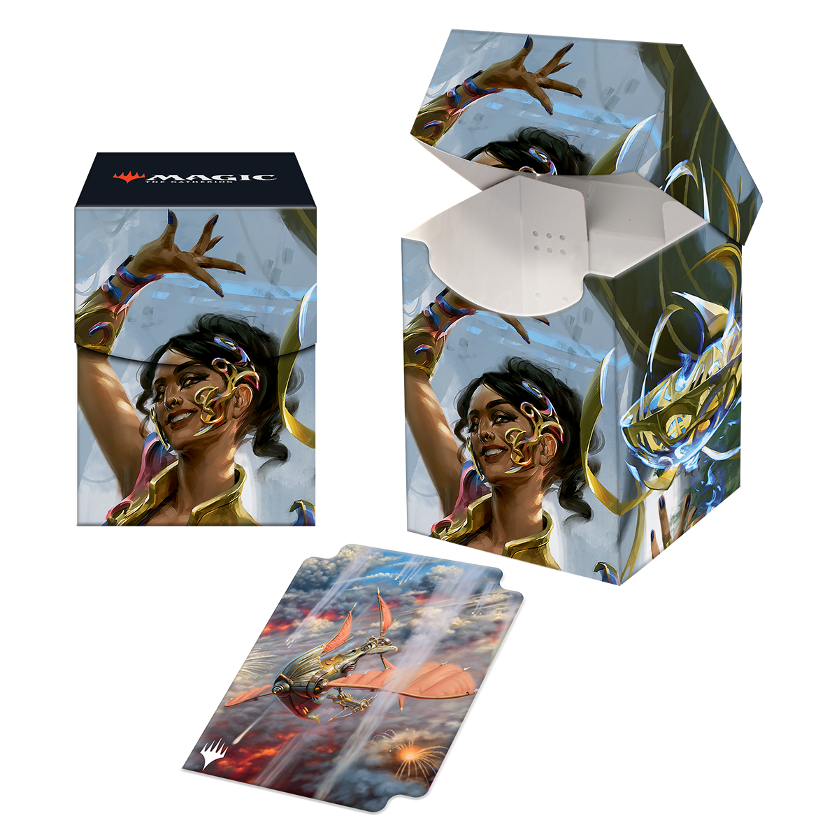 The Brothers' War Saheeli, Filigree Master 100+ Deck Box for Magic: The Gathering | Ultra PRO International