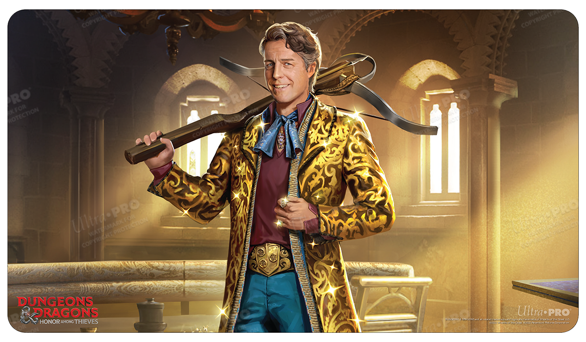 hugh grant mtg card Honor Among Thieves Hugh Grant Standard Gaming Playmat for Dungeons &  Dragons