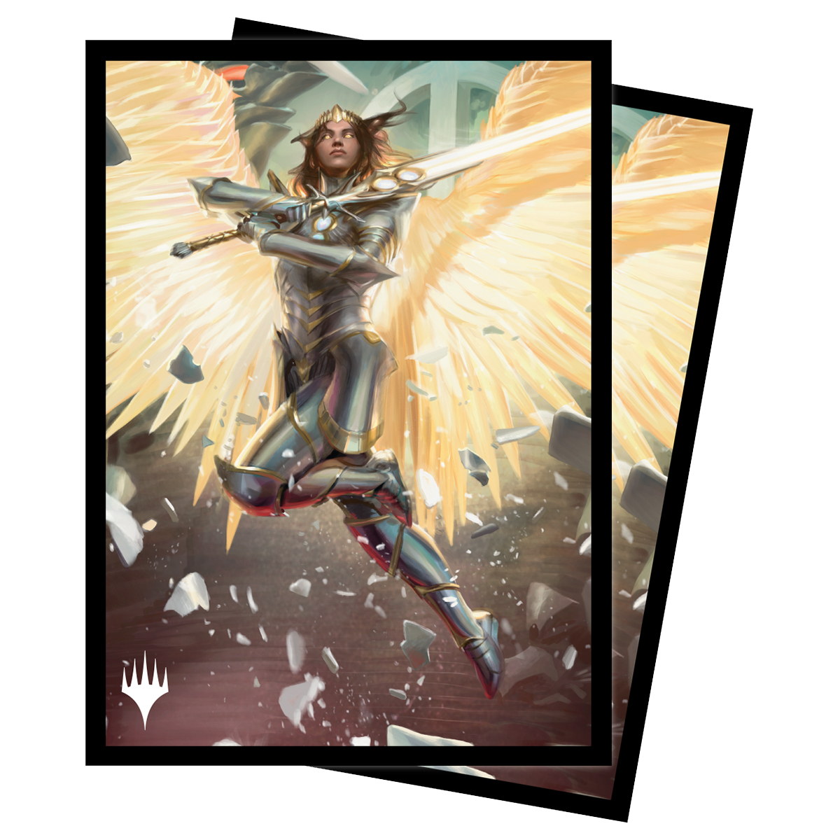March of the Machine Archangel Elspeth Standard Deck Protector Sleeves (100ct) for Magic: The Gathering | Ultra PRO International March of the Machine Archangel Elspeth Standard Deck Protector Sleeves (100ct) for Magic: The Gathering | Ultra PRO International