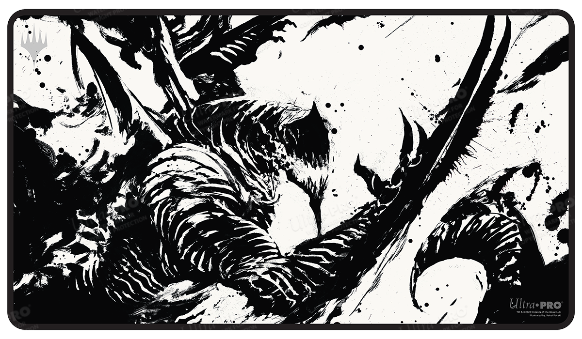 March of the Machine Urabrask Black Stitched Standard Gaming Playmat for Magic: The Gathering | Ultra PRO International