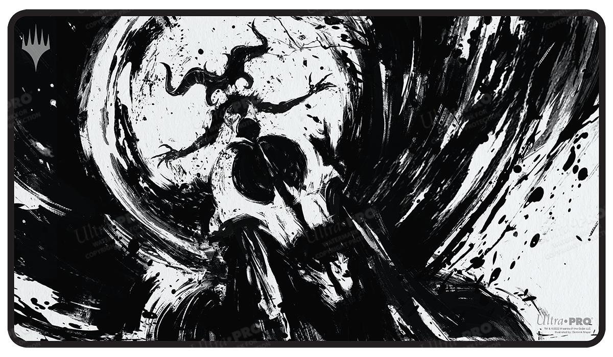 March of the Machine Sheoldred Black Stitched Standard Gaming Playmat for Magic: The Gathering | Ultra PRO International
