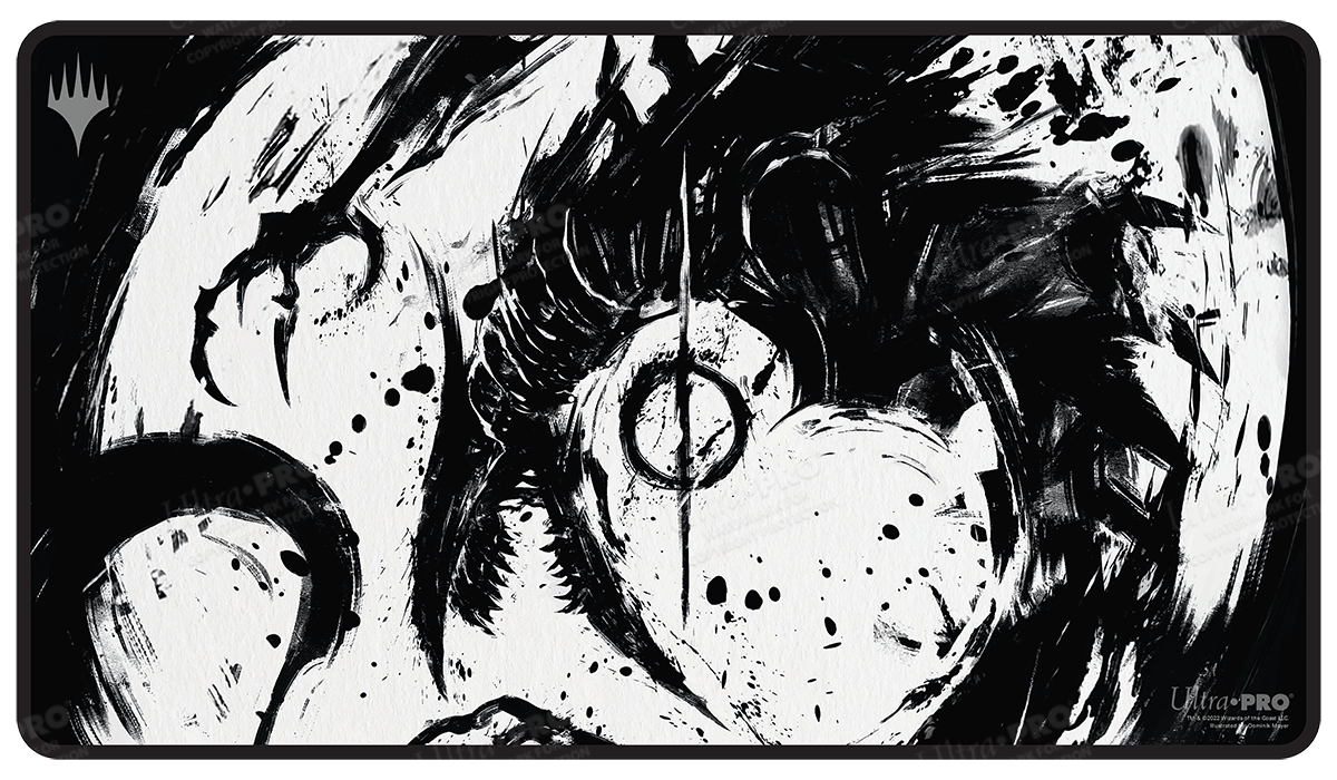 March of the Machine Jin-Gitaxias Black Stitched Standard Gaming Playmat for Magic: The Gathering | Ultra PRO International