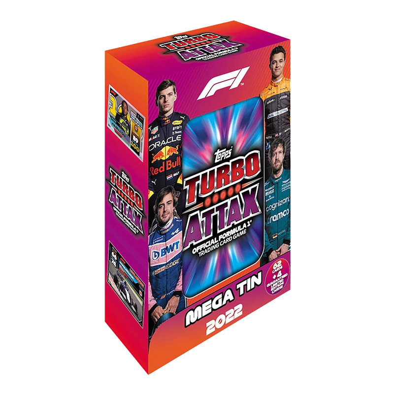 topps turbo attax 2022 rare cards 2022 Topps Formula 1 Attax Mega Tin #11105