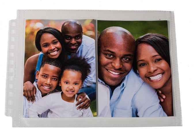 12-Hole Horizontal Photo Pages (25ct) for 5" x 7" Prints