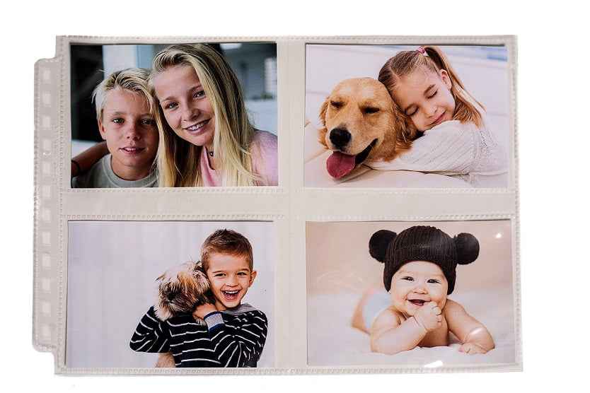 12-Hole Horizontal Photo Pages (25ct) for 3.5" x 5" Prints