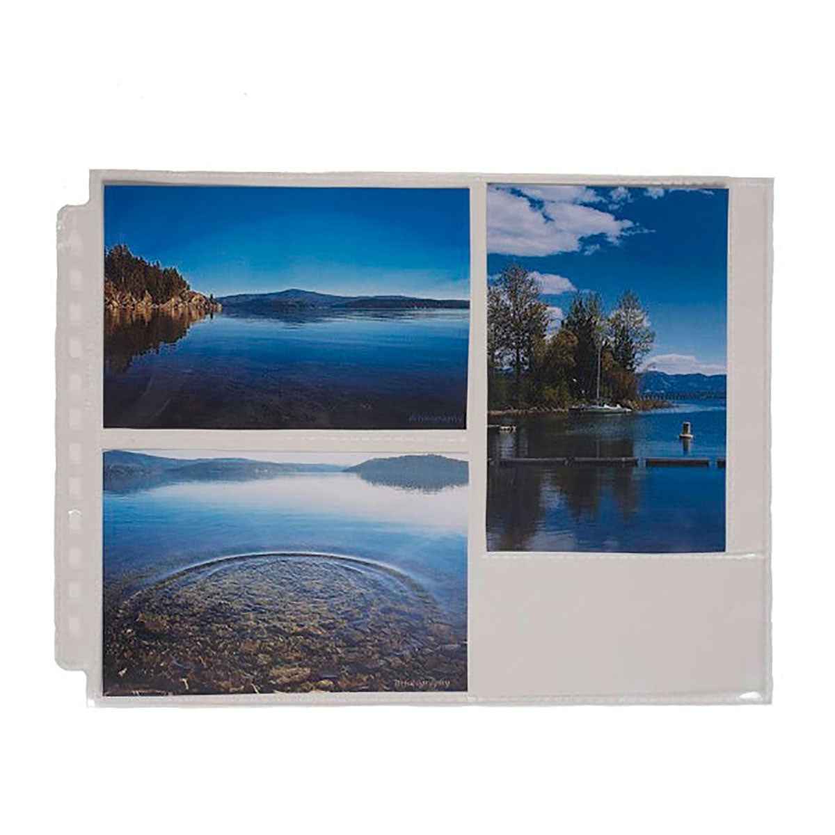 12-Hole Horizontal Photo Pages (25ct) for 4" x 6" Prints