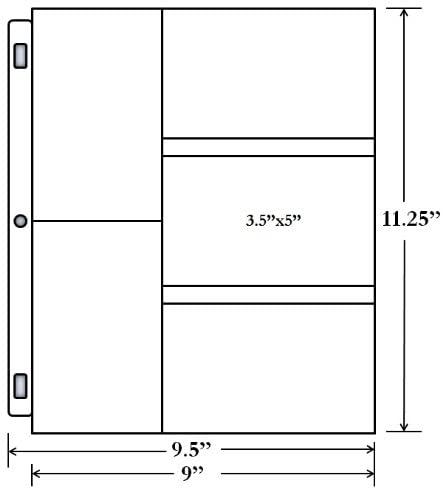 3-Hole Photo Pages for 3.5" x 5.25" Prints | Ultra PRO International