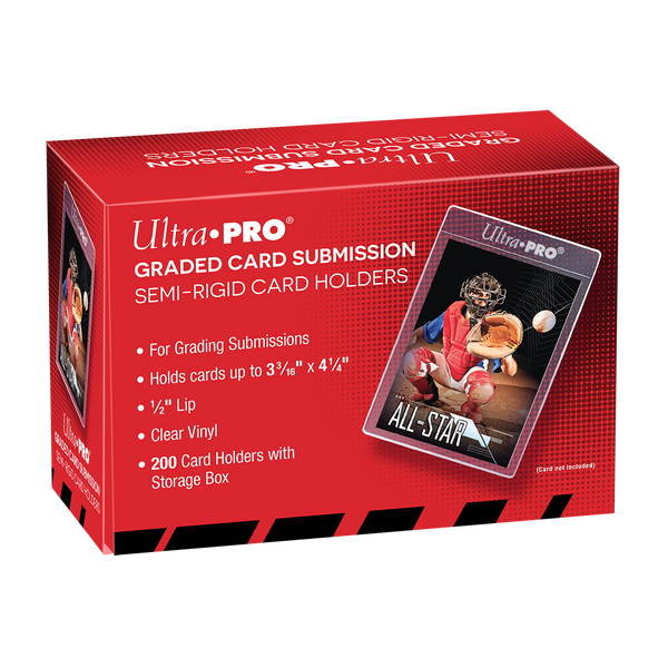 1/2" Lip Semi-Rigid Tall Card Holders (200ct) | Ultra PRO International 1/2" Lip Semi-Rigid Tall Card Holders (200ct) | Ultra PRO International