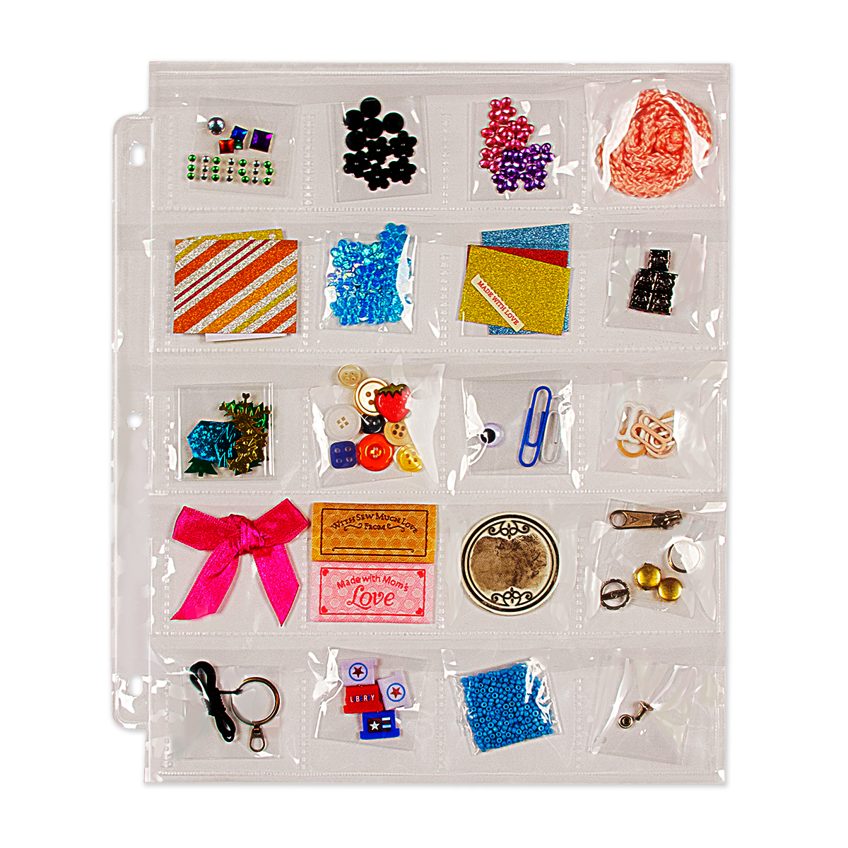 3-Hole Storage Pages (10ct) with Flaps | Ultra PRO International