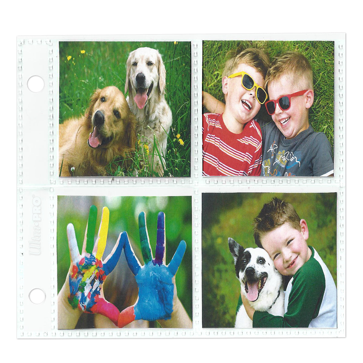 2-Hole Assorted Photo Pages (20ct) for 2" x 2" & 4" x 4" Prints | Ultra PRO International