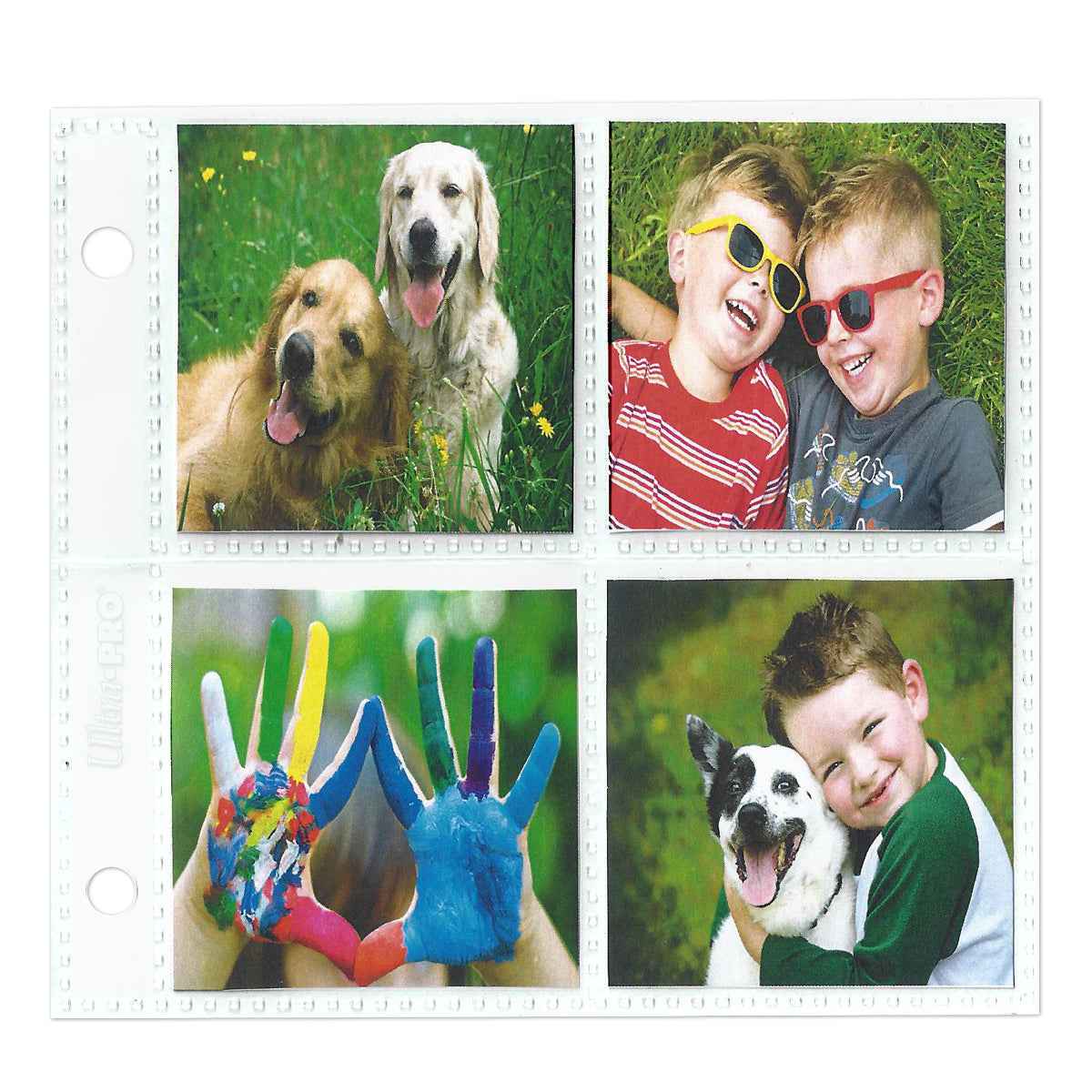 2-Hole Assorted Photo Pages (20ct) for 2" x 2" & 4" x 4" Prints